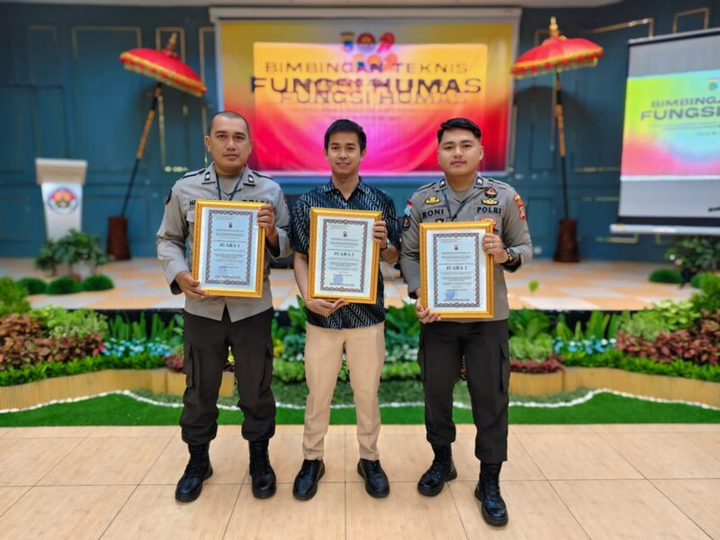 Polres Touna Raih 3 Kategori Penghargaan di Bidang Kehumasan