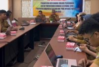 Kepala Dinas Komunikasi dan Informatika Touna,  Mohamad Afandi Pimpin Workshop Penginputan Data Dukung Evaluasi SPBE.