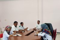 Kepala BPKAD Touna, Rismanto Laide Pimpin Rapat Bersama Kepala Bidang dan Staf