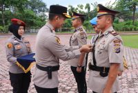 Kapolres Touna, AKBP Yanna Djayawidya,SIK.,MH Pimpin Upacara Serah Terima Jabatan Kasatlantas dan Kasi Humas
