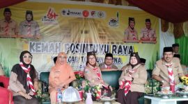 Wakil Bupati Touna, Surya Saat Menghadiri Perkemahan Kemah Posintuvu Raya di Desa Tongku Kecamatan Tojo