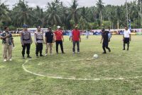 Staf Ahli Bupati Bidang Keuangan, Perekonomian dan Pembangunan, Mohamad Ilyas Membuka Turnament Mini Soccer di Desa Labuan Kecamatan Ratolindo.