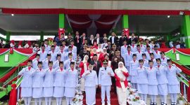 Bupati Touna, Ilham Lawidu Bertindak Sebagai Inspektur Upacara HUT Kemerdekaan Republik Indonesia