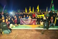 Mahasiswa Touna Gelar Aksi 1000 Lilin di Polres Touna Dalam Rangka Mengenang Tragedi Driver Ojol