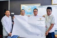 Bupati Touna, Ilham Lawidu Saat Menghadiri Rapat Fasilitasi Penegasan Batas Daerah, di Gedung Ditjen Bina Adwil Jakarta.