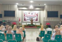 Wakil Bupati, Hj. Surya Saat Memberikan Sambutan di Pelantikan Pengurus Asiafi Touna