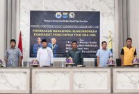 Plt. Kepala Dinas Pendidikan Pemuda dan Olahraga Touna, Samudin Tanciga Mewakili Bupati Membuka MAPABA PMII Ke-XI.