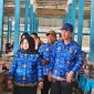 Wakil Bupati Touna, Surya Lapasiri Bersama Kepala OPD Saat Melakukan Sidak di Pasar Sentral Desa Sansarino Kecamatan Ampana Kota.