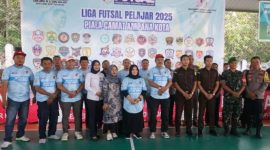 Wakil Bupati Touna, Surya Lapasiri Hadir Sekaligus Membuka Liga Futsal Pelajar.