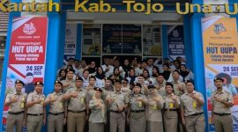 Kakan Pertanahan, H. Said Salim Niode Pimpinan Upacara Peringatan Hantaru Ke-65.