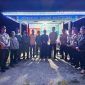 Kapolres Touna, AKBP Yanna Djayawidya, SIK.,MH Saat Melakukan Pengecekan Pos Kamling Yang Berada di Wilayah Kecamatan Ampana Kota.