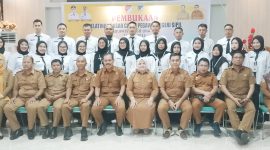 Wakil Bupati, Hj. Surya Lapasiri Membuka Pelatihan Dasar CPNS Lingkup Pemkab Touna. 
