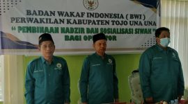 Kakan Kemenag Touna, Syahruddin Pimpin Kegiatan Pembinaan Nadzir dan Sosialisasi Siwak Bagi Operator