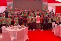 Bupati Touna Ilham Lawidu Hadiri Peringatan Peringatan HUT TNI Ke-80 Tahun di Makodam XXIII Palaka Wira. 