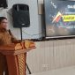Kepala BPKAD Touna, Dr. Rismanto Laide, ST.,MM Saat Memberikan Sambutan dj Kegiatan Launching Aplikasi Avatar.