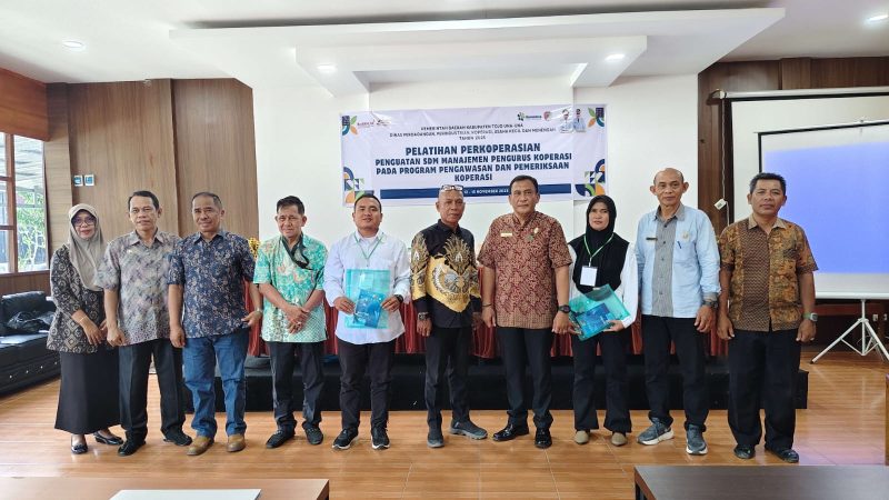 Pelatihan Perkoperasian Penguatan SDM Manajemen Pengurus Koperasi Pada Program Pengawasan dan Pemeriksaan Koperasi.