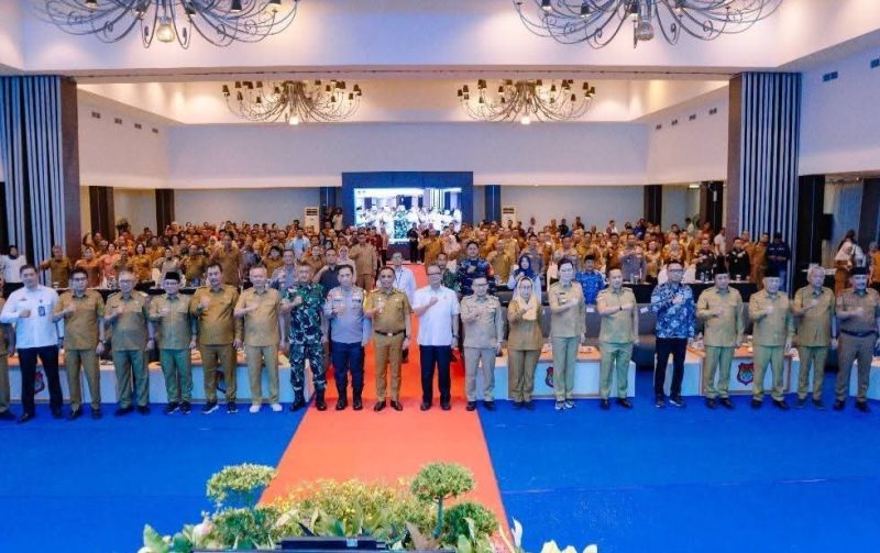 Bupati Touna, Ilham Lawidu Ikut Raker Astacita di Kabupaten Banggai.