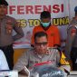 Wakapolres Touna, Kompol Mulyadi Pimpin Konferensi Pers Pengungkapan Kasus Pencabulan Anak di Bawah Umur.