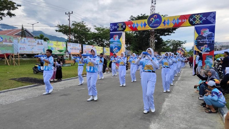Para Peserta Menampilkan Atraksi Terbaiknya Dengan Penuh Semangat, Disiplin dan Kekompakan.