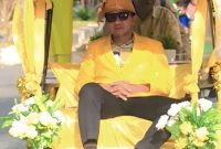 Bupati Touna, Ilham Lawidu Saat Mengikuti Pawai Bentor.