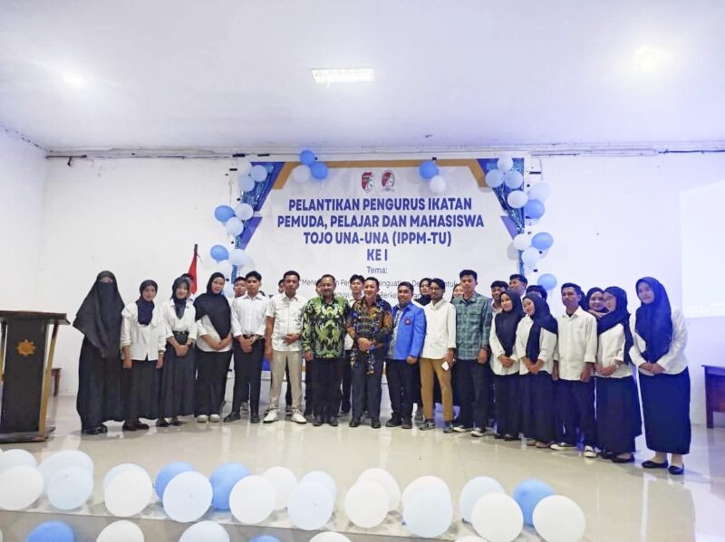 Bupati Touna, Ilham Lawidu Kukuhkan Organisasi IPPM-TU Banggai Periode 2026-2028.