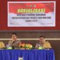 Kapolres Touna, AKBP Yanna Djayawidya,SIK.,MH Didampingi Wakapolres Kompol Mulyadi Saat Memimpin Sosialisasi DIPA dan Penandatanganan Pakta Integritas.