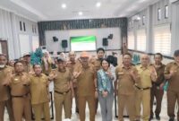 Sekda Touna, Alfian Matajeng Pimpin Rapat Sosialisasi Skema Ecological Fiscal Tranfer dan Tranfer Anggaran Berbasis Ekologi.