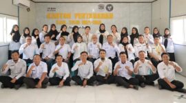 Kanwil BPN Sulteng Saat Melakukan Monitoring, Evaluasi Sekaligus Pembinaan di Kantor Pertanahan Touna, Kamis (5/2/2026).