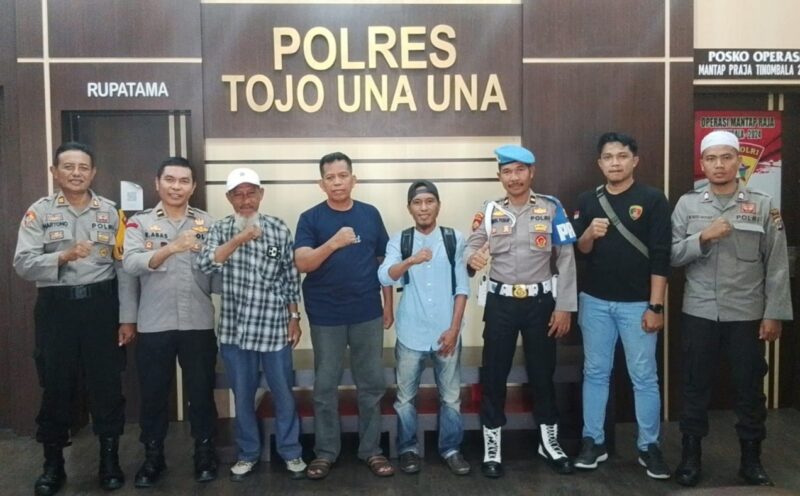 Wakapolres Touna, Kompol Mulyadi Pimpin Langsung Mediasi Kesalahpahaman Antara Jurnalis dan Anggota Polres.