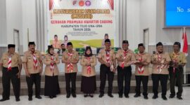 Bupati Ilham Lawidu Membuka Muslub Gerakan Pramuka Kwartir Touna.