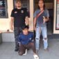 Pelaku Penikaman Saat di Amankan di Polres Touna.
