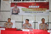 Kapolres Touna Sambut Kunker Kapolda Sulteng