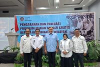 Wabup Touna, Surya Lapasiri Saat Menghadiri Pengarahan Evaluasi Program MBG di Kota Poso