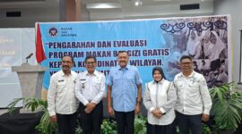 Wabup Touna, Surya Lapasiri Saat Menghadiri Pengarahan Evaluasi Program MBG di Kota Poso
