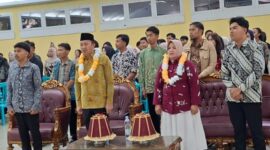 Bupati Bersama Wabup Touna Saat Menghadiri Pelantikan Pengurus IMTU.