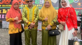 Bupati Touna Ilham Lawidu Didampingi Ketua TP-PKK Hadiri Peringatan HUT Kabupaten Bone Ke-69 Tahun.