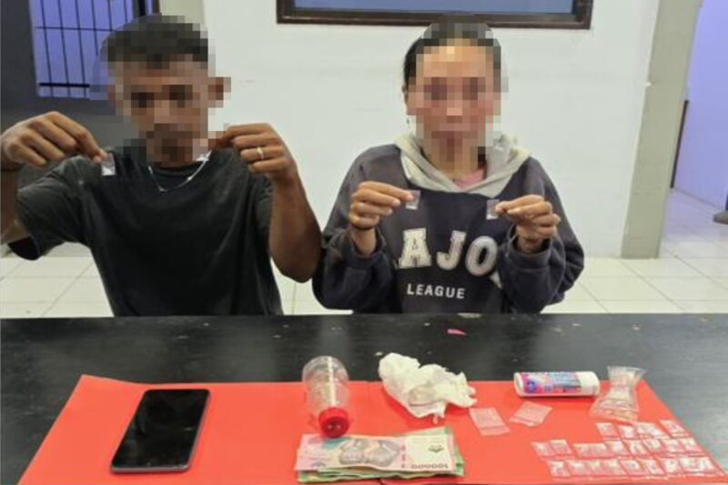 Dua Orang Pelaku Penyalahgunaan Narkotika Jenis Sabu Berhasil di Amankan Polres Touna.