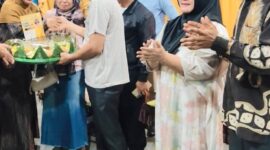 Suasana Syukuran di Kantor Damkar yang Berlokasi di Jalan Yos Sudarso Kecamatan Ampana Kota.