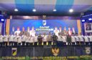 Bupati Touna, Ilham Lawidu Saat Menghadiri Rapat Koordinasi Asta Cita di Morowali. (Foto : Linda/Prokopim)