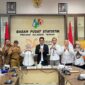 Wabup Touna, Surya Lapasiri Saat Melakukan Audensi di Kantor BPS Sulteng. (Foto :Linda/Prokopjm).