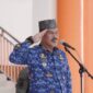 Sekda Touna, Alfian Matajeng Saat Memimpin Upacara Peringatan Harkitnas.