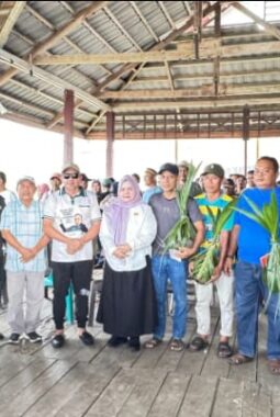 Bupati Serahkan Bantuan Perluasan Bibit Kelapa Dalam Kepada Kelompok Tani di Kecamatan Una-Una