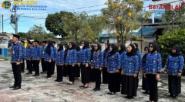 Kantor Pertanahan Toli-Toli Saat Menggelar Upacara Bendera Dalam Rangka Memperingati Harkitnas Ke-118 Tahun.