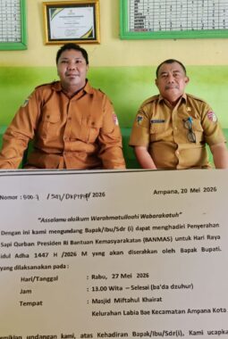 Kelurahan Labiabae Terima Bantuan Sapi Kurban Presiden