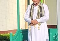 Bupati Ilham Lawidu Saat Bertindak Sebagai Khotib Pelaksanaan Sholat Idul Adha di Lapas Ampana.