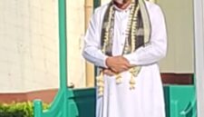 Bupati Ilham Lawidu Saat Bertindak Sebagai Khotib Pelaksanaan Sholat Idul Adha di Lapas Ampana.