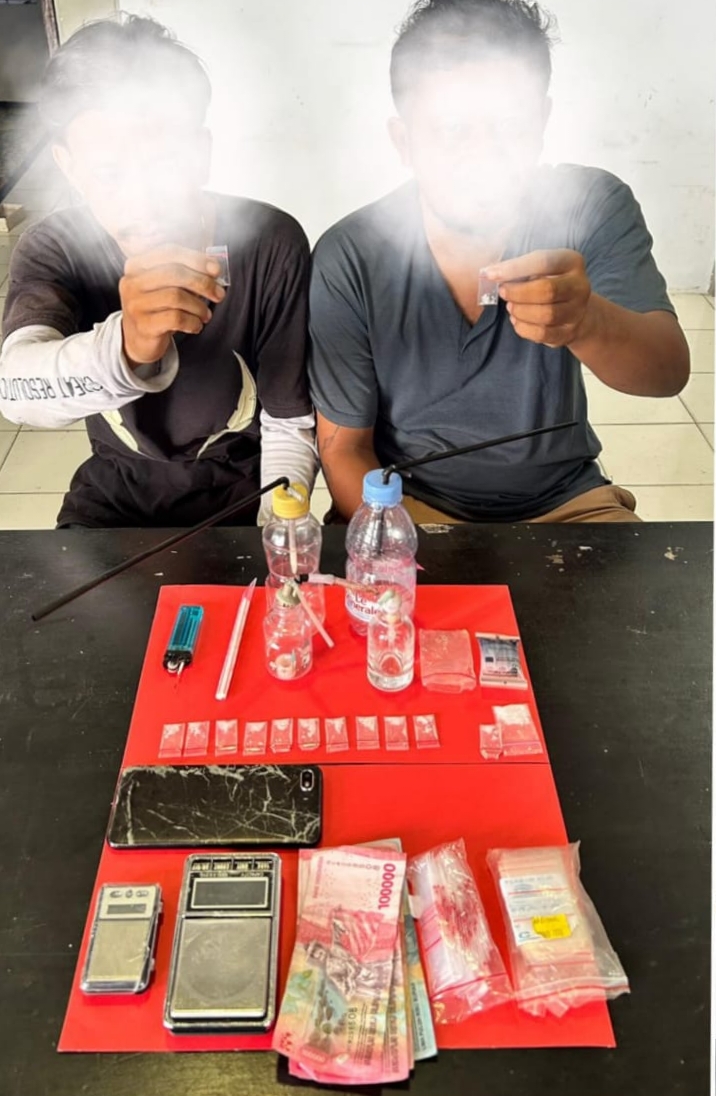 Dua Orang Pria Penyalahgunaan Sabu Berhasil Di Amankan Polres Touna.
