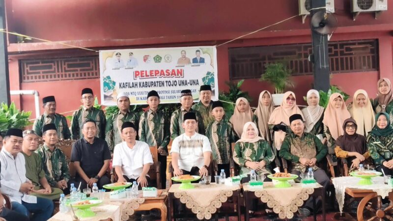 Wakil Bupati, Surya Lapasiri Melepas 19 Kafilah Asal Touna Untuk Mengikuti MTQ Ke-31 Tingkat Provinsi Sulawesi Tengah di Kabupaten Sigi. 