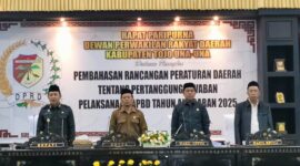Rapat Paripurna Pembahasan Ranperda Tentang Pertanggungjawaban Pelaksanaan APBD Tahun Anggaran 2025.