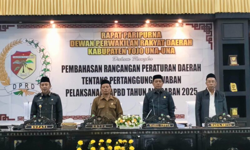 Rapat Paripurna Pembahasan Ranperda Tentang Pertanggungjawaban Pelaksanaan APBD Tahun Anggaran 2025.